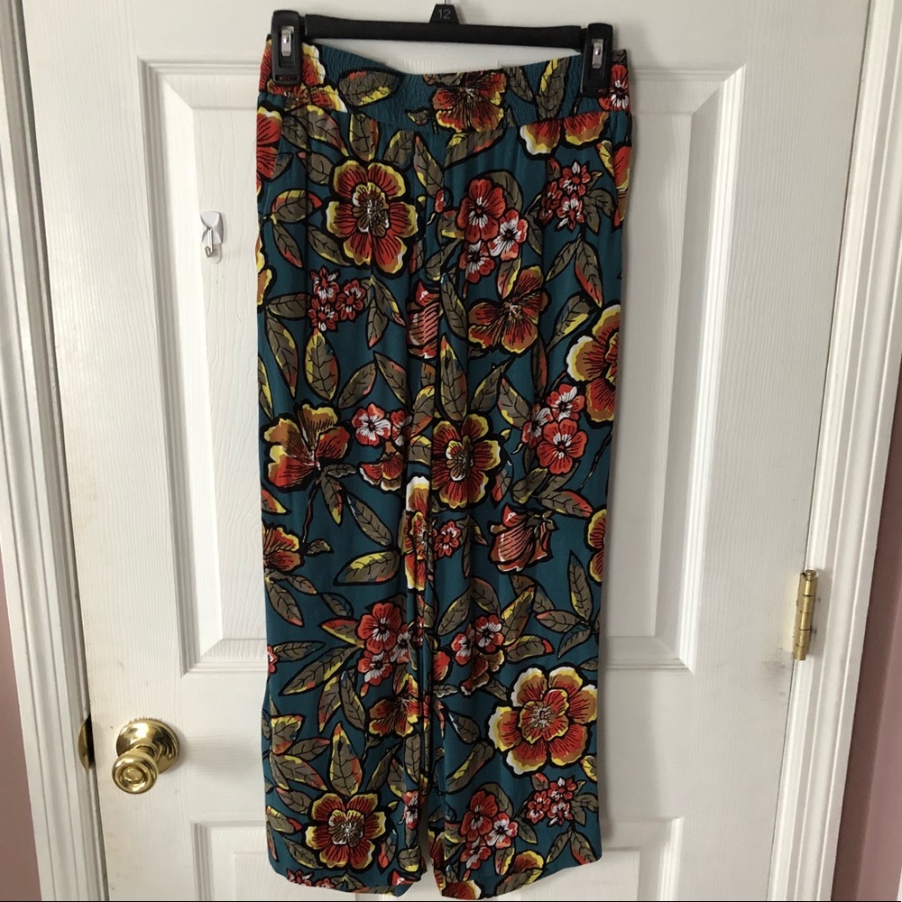 Ann Taylor LOFT: Multicolor Floral Culotte Pants